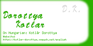 dorottya kotlar business card